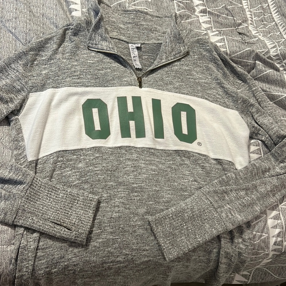 Ohio quarter zip pullover